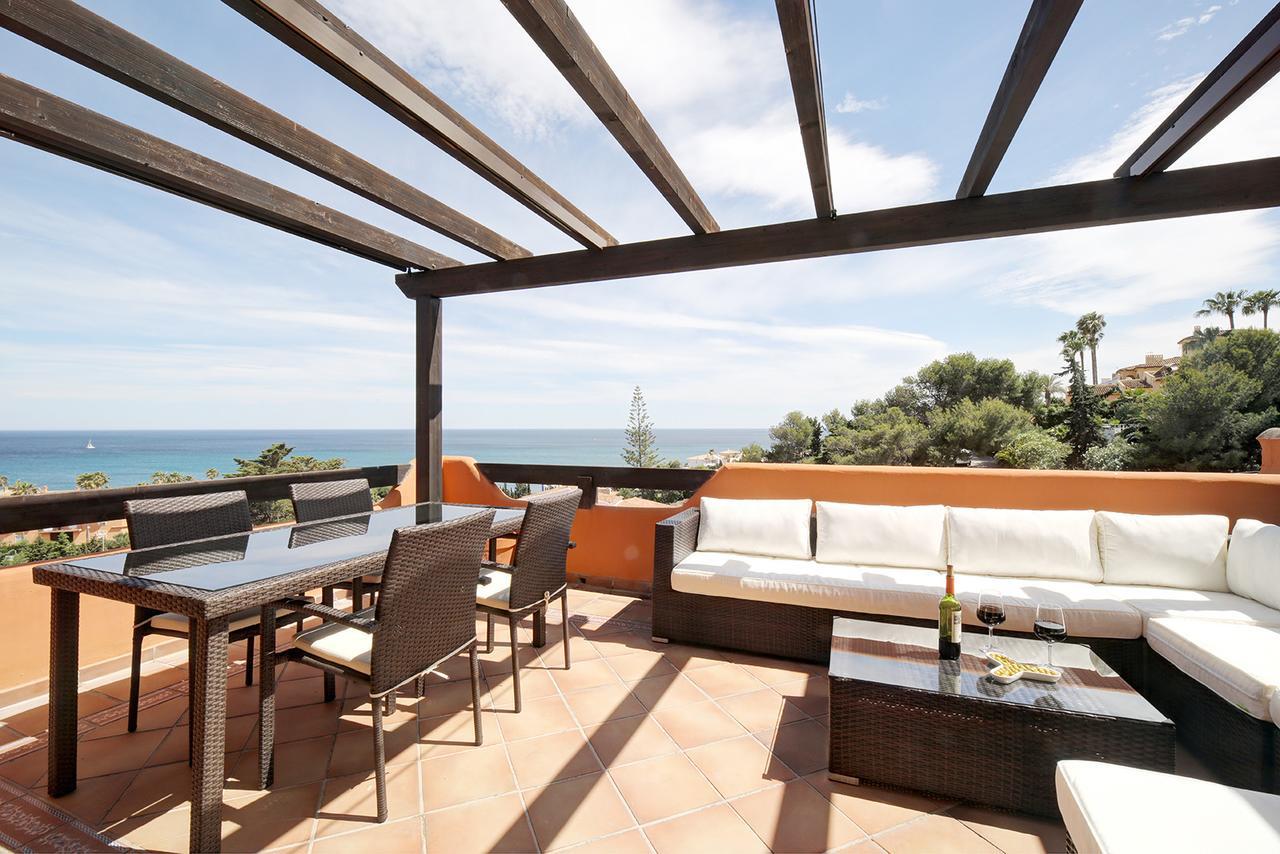 Jardines De Nueva Galera Cozy Penthouse Apartman Estepona Kültér fotó